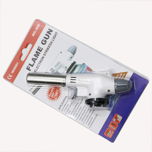Stainless steel nozzle outdoor barbecue portable spray gun cake baking cartridge spray gun welding gun blowtorch igniter