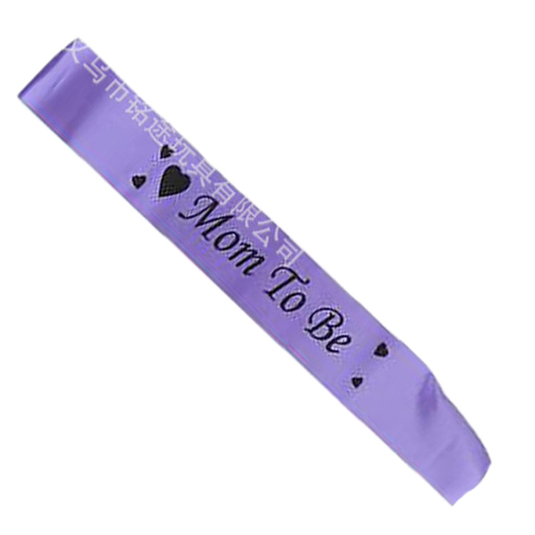 Baby Party Baby show Love correa de hombro de una sola capa correa de etiqueta correa de hombro de una sola fiesta Mamá a ser