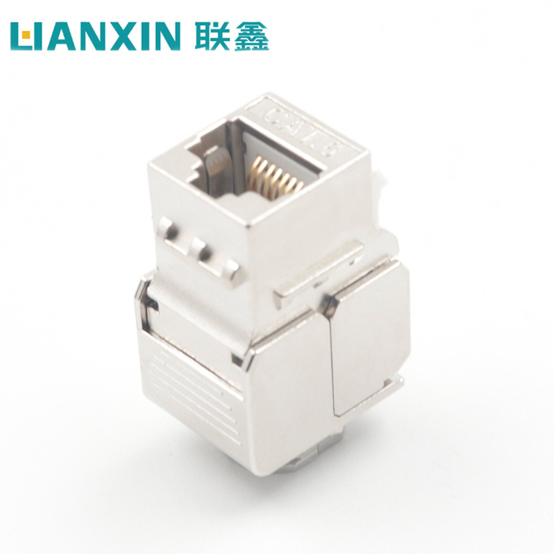 CAT6屏蔽模块 180度免打模块网络模块 六类锌合金屏蔽模块 可O EM