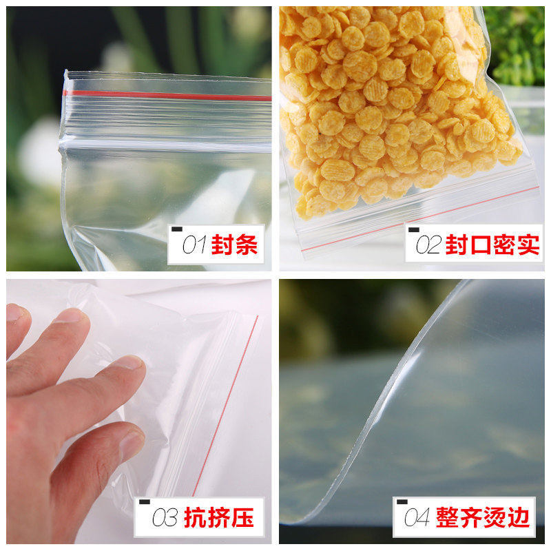 Mini bolsa de almacenamiento de joyas tamaño pequeño bolsa ziplock transparente Linda pequeña bolsa sellada engrosada bolsa de joyería transparente