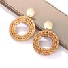 Fashionable copper ethnic retro earrings handmade, European style, ethnic style