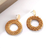 Fashionable copper ethnic retro earrings handmade, European style, ethnic style