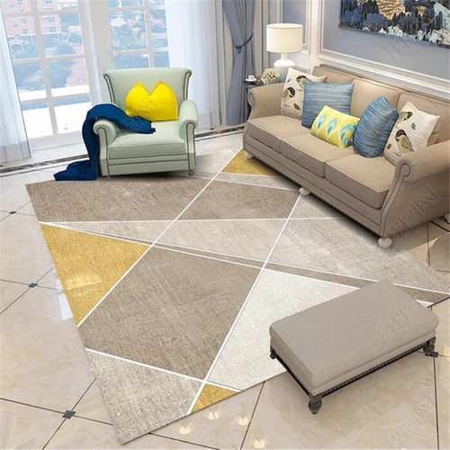 Nordic modern minimalist style carpet living room geometric sofa coffee table mat bedroom bedside home carpet washable