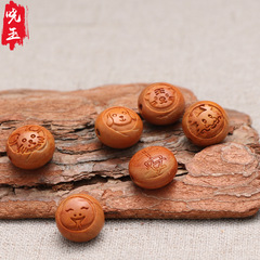 Supplier provides cartoon peach kernel 12 zodiac signs, peach wood woven bracelets for 12 zodiac signs