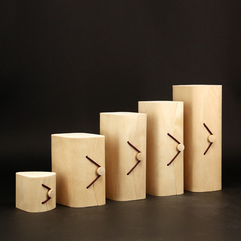 新款树皮盒树皮罐红茶绿茶通用茶叶包装盒便携通用茶叶空盒子