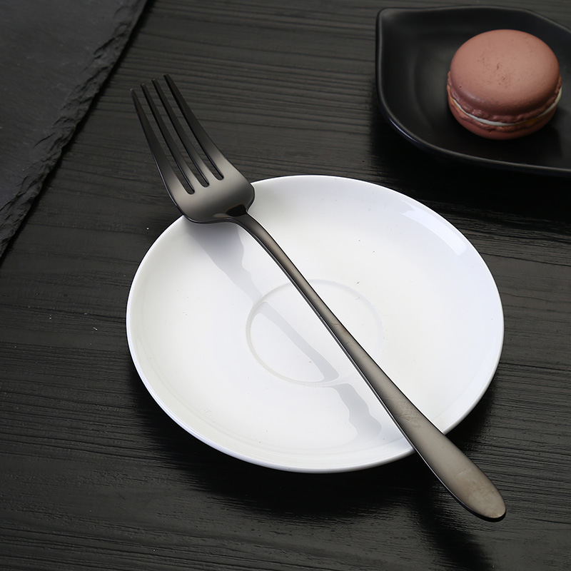 304 cucharas de acero inoxidable tenedor de estilo coreano, cubiertos de comida occidental, cocina de grano de alimentos, pequeño ayudante