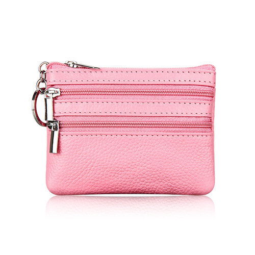 Wholesale cartoon new cute leather small coin purse coin coin bag first layer cowhide exquisite wallet