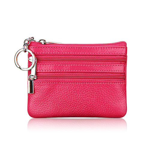 Wholesale cartoon new cute leather small coin purse coin coin bag first layer cowhide exquisite wallet