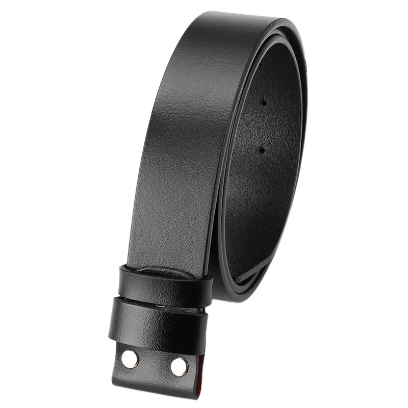 Buckle-Free Leather Belt with Two-Layer Cowhide Strap, No Buckle, Smooth Strap Body, Suitable for Use Buckle-Free Leather Belt with Two-Layer Cowhide Strap, No Buckle, Smooth Strap Body, Suitable for Use