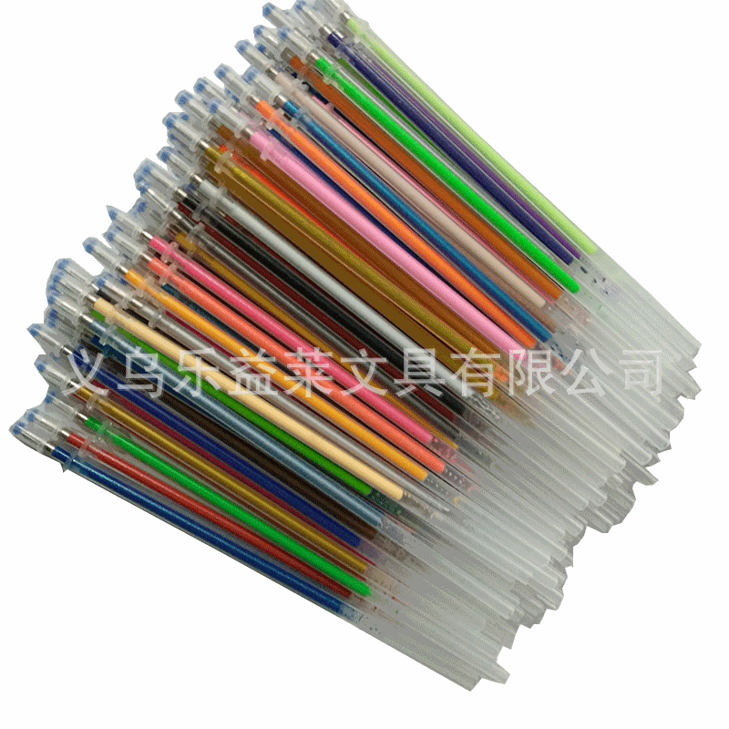 Juego de Repuestos para Bolígrafo de Gel 48/100 Colores Plástico Multicolor para Pintura y Bricolaje