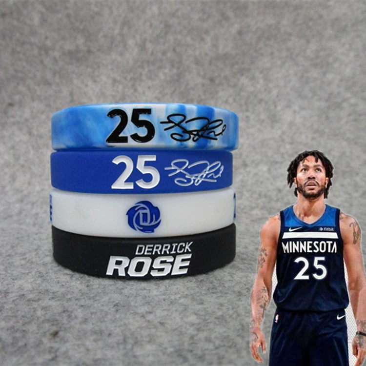 Браслет-резинка для запястья с силиконовой набивкой Kobe James Curry Wade Irving Westbrook, спортивный, светящийся, мужской со звездами