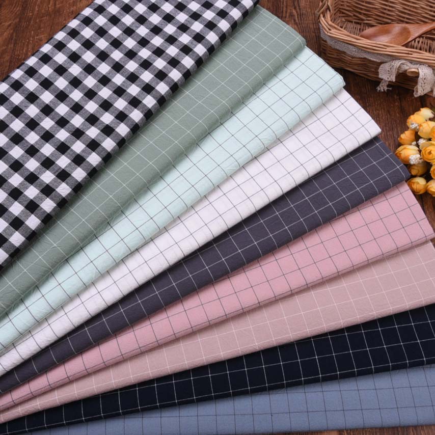 厂家批发全棉水洗色织布 高支高密 2.45米宽 无印北欧良品 预缩