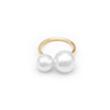 One size minimalistic ring from pearl