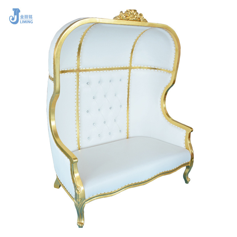 Silla princesa Europea boda sofá estudio vestíbulo Decoración sofá Hotel Club respaldo alto imagen sofá silla al por mayor