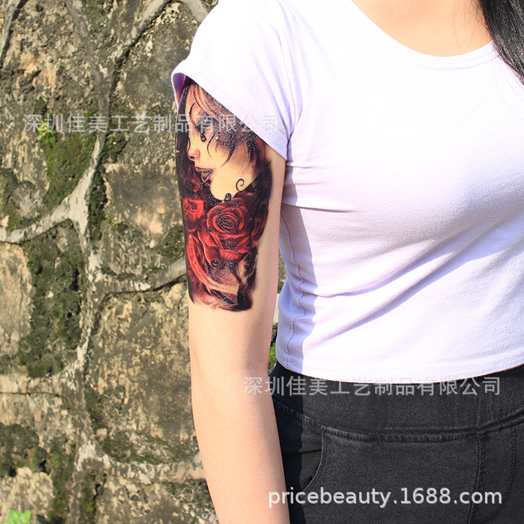 Protección del medio ambiente impresión en color dorado luminoso impresión en color tatuaje pegatinas QR código LOGO fiesta promoción cara pegatinas papel DIY