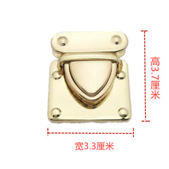 diy handmade woven bag hardware accessories Hyuna's same bag lock buckle duckbill buckle six-point lock