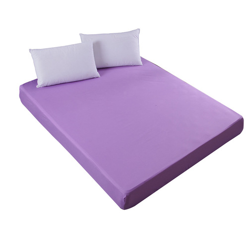 Cross-border solid color velvet bedspread protector with bed bag cleaning cover, non-pilling and non-fading, memory foam protection