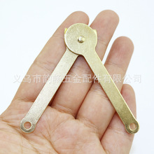 68MM支撑定位合页木盒礼盒连接片卡位铰链铁皮千斤固定连接铰链