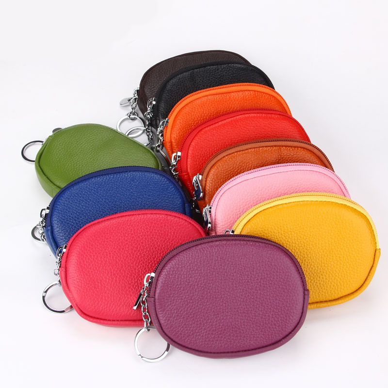 Hot-selling new genuine leather mini coin purse/key case/bus card holder/women's cosmetic coin purse