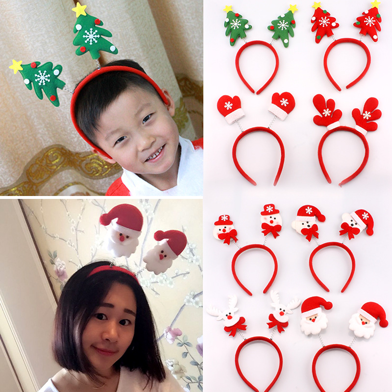 Regalo de Navidad Diadema navideña Decoración navideña Sombrero navideño Diadema navideña