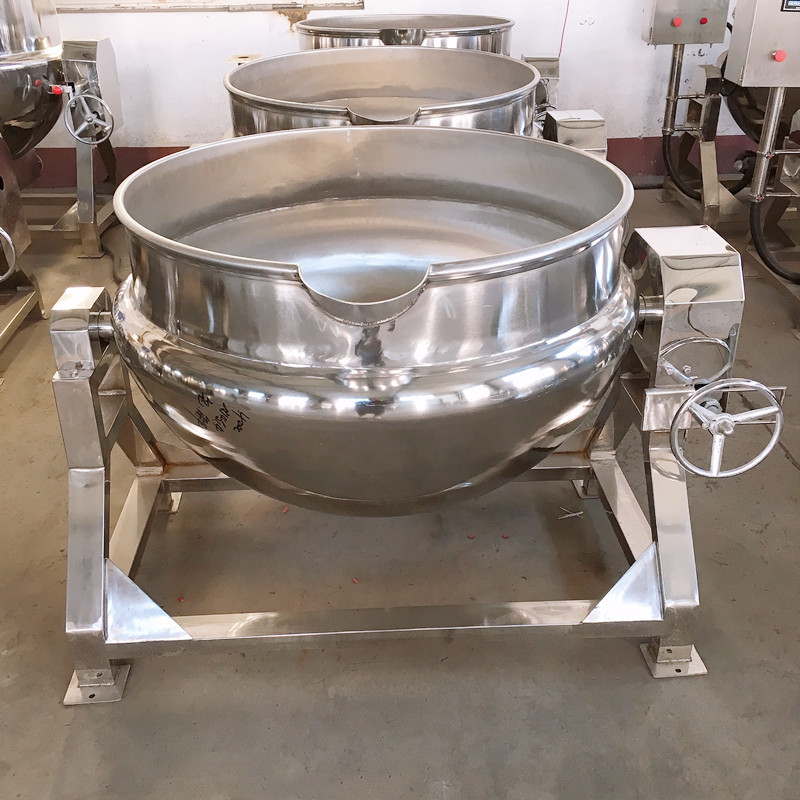 夹层锅蒸汽加热 夹层锅炒锅可倾斜式 新品食堂炖肉夹层蒸煮锅商用