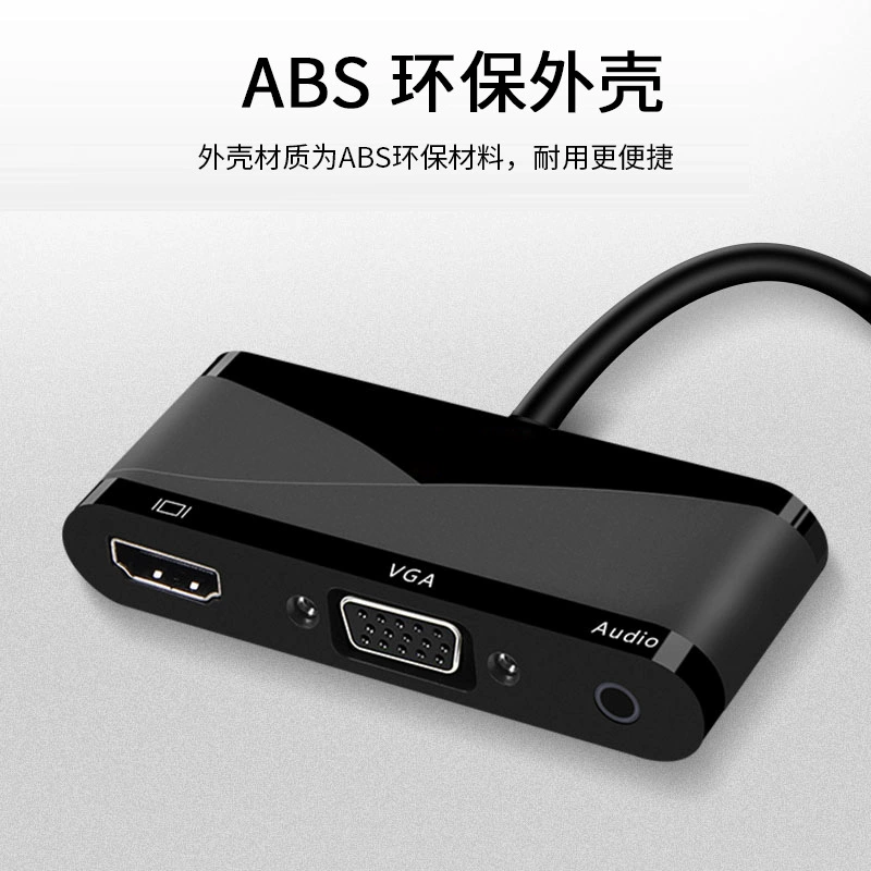 Кросс-снабжение DisplayPort к HDMI VGA с аудио 4K конвертер, вывод USB на одном экране