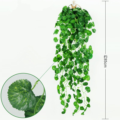 Guirnalda de Hojas Verdes Artificiales de Tela de Seda para Exteriores