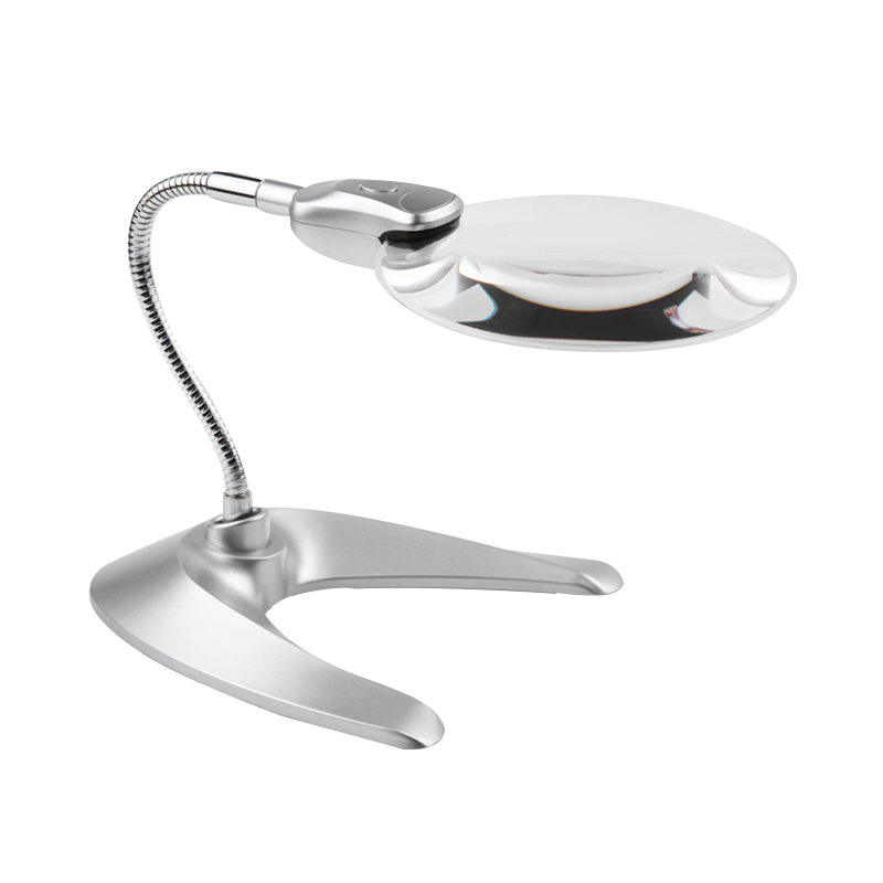 110MM多功能月牙台式放大镜 玻璃放大镜 厂家批发