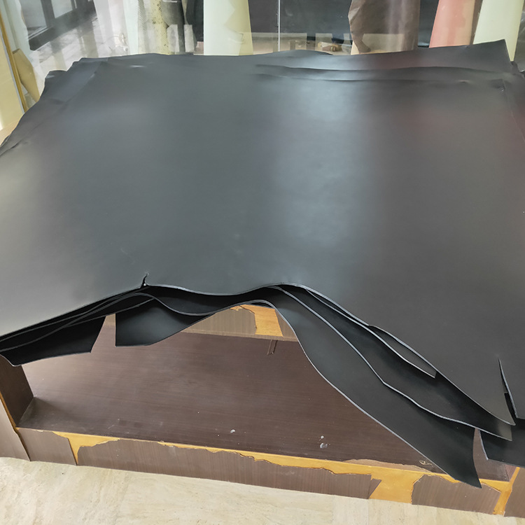 意大利头层三边直植鞣黄牛皮厂家  黑色三边直树膏皮批发