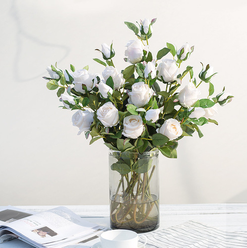 Simulated Rose, European Vintage Chrysanthemum Silk Flower Artificial Dried Flower Home Decor Wedding Flower Rose