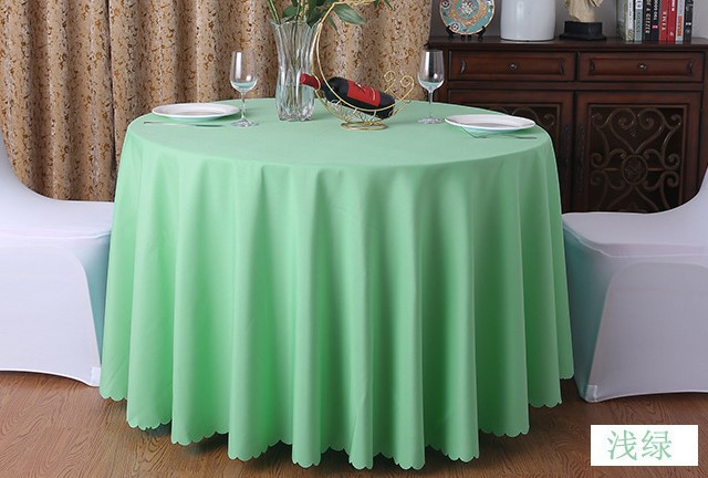 Mantel redondo de tela para banquetes y hoteles, resistente y elegante