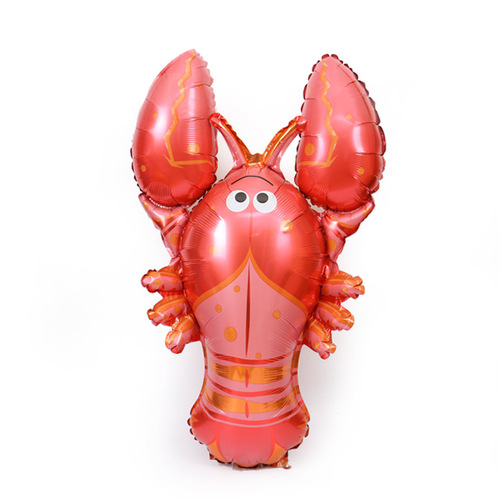 Large crayfish aluminum film balloon Lobster BBQ hotel opening decoration aluminum foil balloon Ocean theme balloon