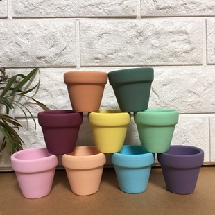 Red Pottery Color Fleshy Flower Pot Desktop Fleshy Ceramic Flower Pot Combination Plant Fleshy Ceramic Flower Pot
