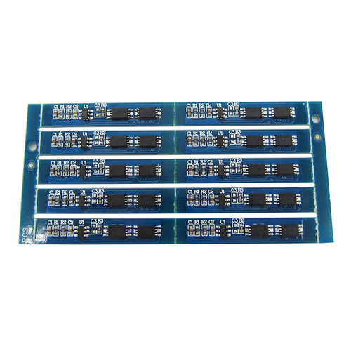 Protection board for 2-series 7.4V or 8.4V lithium battery pack, with 3A current protection against overcharge and overdischarge