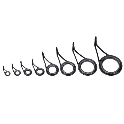 Weihe 6#-30# bulk ceramic plus high carbon steel guide eye wire loop through wire loop fishing rod fishing gear accessories Weihai