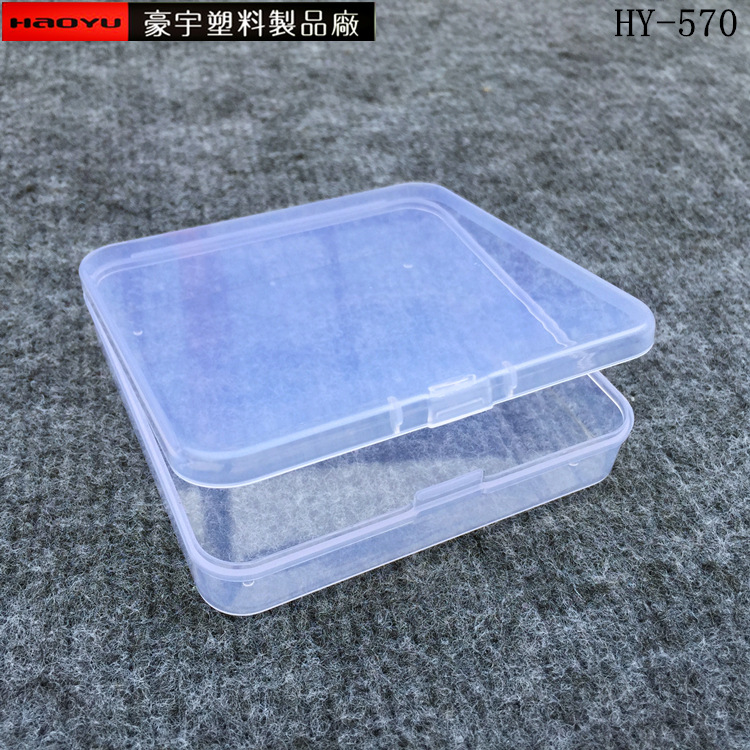 Cubierto cuadrado transparente de plástico PP caja comestible caramelo papel de arroz glutinoso caja de embalaje bebé mordedor caja de juguete