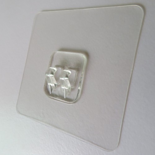 Traceless adhesive buckle manufacturer, traceless claw buckle accessories, stainless steel storage rack, patch hook, brushed transparent buckle