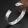 Fashionable accessory, ruler, bracelet suitable for men and women, wholesale, silver 925 sample, Korean style