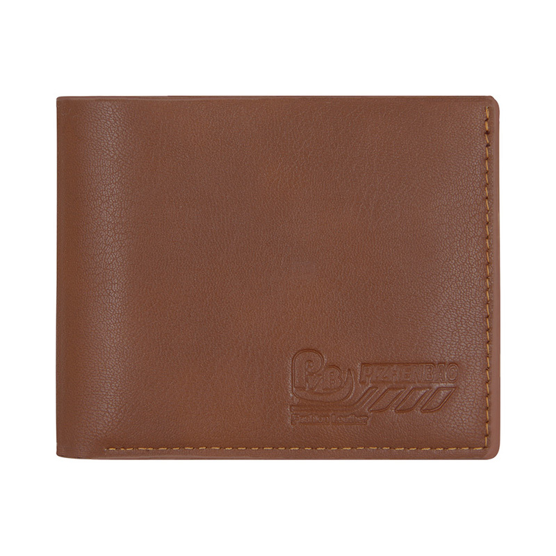 Nuevos hombres cartera corta moda casual simple cartera color sólido gran capacidad pu cambio cartera de los hombres