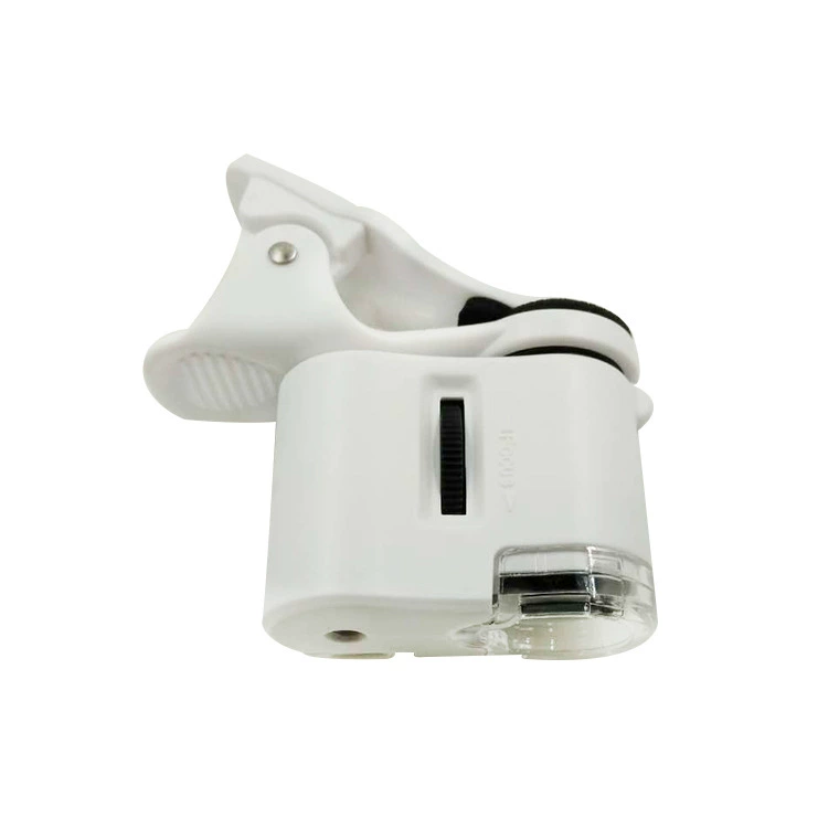 Портативное 60-кратное увеличительное стекло со светодиодной подсветкой мини портативный универсальный зажим для мобильного телефона фото детектор денег микроскоп 9595 Вт