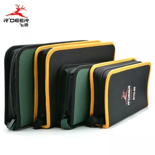 Supply wholesale small tool kit black waterproof canvas electrical bag portable tool bag tool kit repair bag