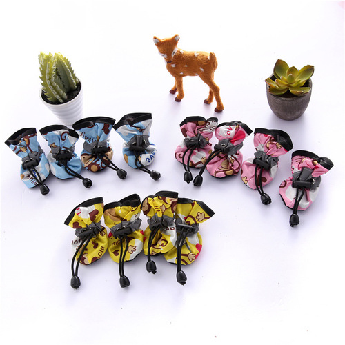 Dog soft-soled shoes, non-slip dog shoes, Pomeranian VIP Bichon Teddy dog ​​foot covers, pet dog summer shoes