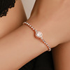 Fashionable golden zirconium, fresh bracelet, pink gold, simple and elegant design