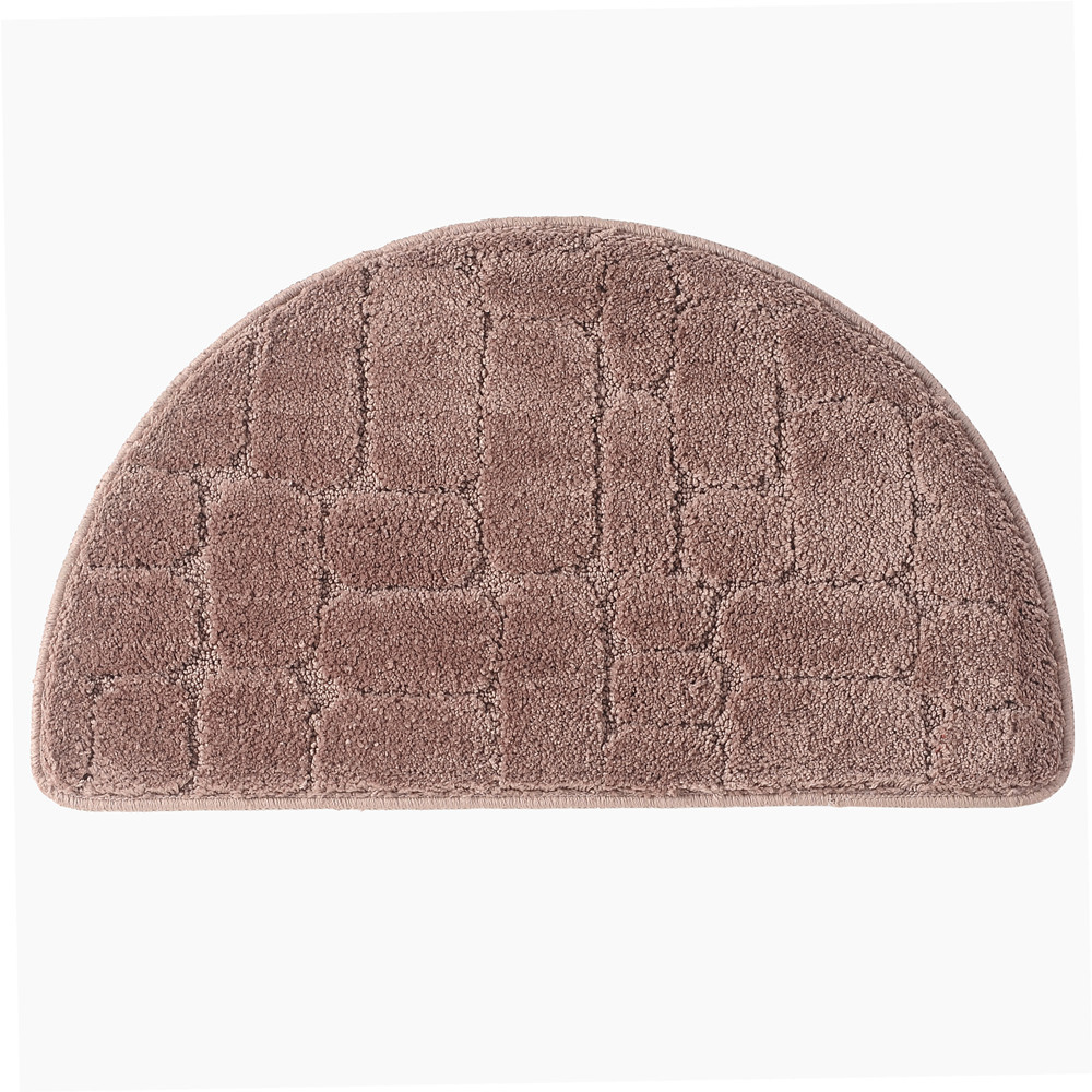 Alfombra de piso absorbente de fibra ultrafina Alfombra de piso de comercio electrónico transfronterizo Alfombra de puerta de semicírculo cómodo Comercio exterior nueva alfombra de piso liso