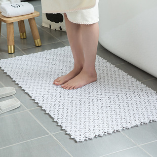 Plain Color Cuttable Splicing Floor Mat Bathroom 30*30 Bathroom Mat Toilet Entrance Mat Wholesale