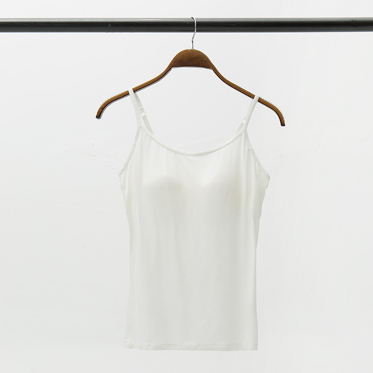 Camisola de color sólido para mujer con almohadillas de sujetador incorporadas, estilo fino, se puede usar como capa interior o exterior, estilo intelectual.