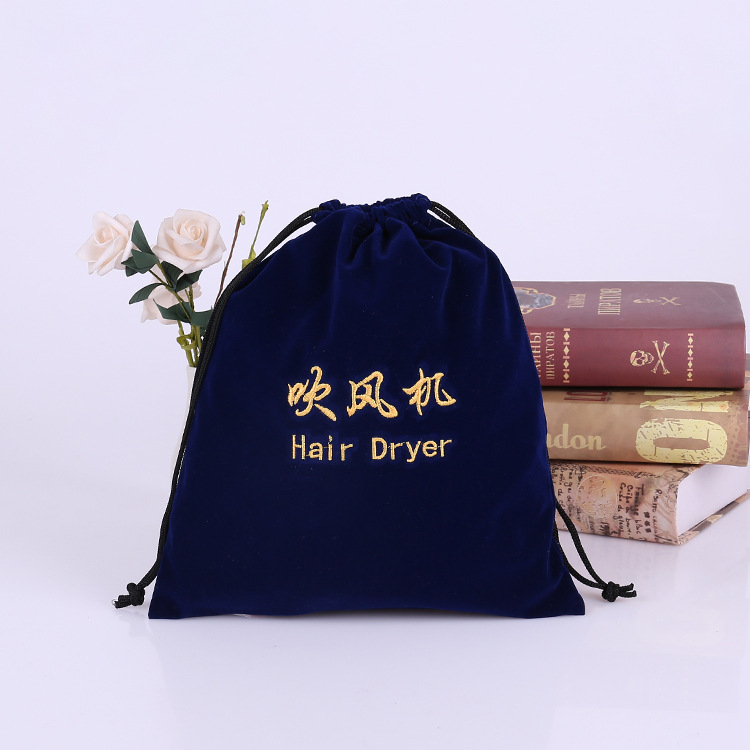 Bolsas de franela al por mayor suministros para hoteles, juegos para secador de pelo, bolsas de tela, bolsillos con cordón, bolsas de almacenamiento de joyería Wenwan, bolsillos con cordón