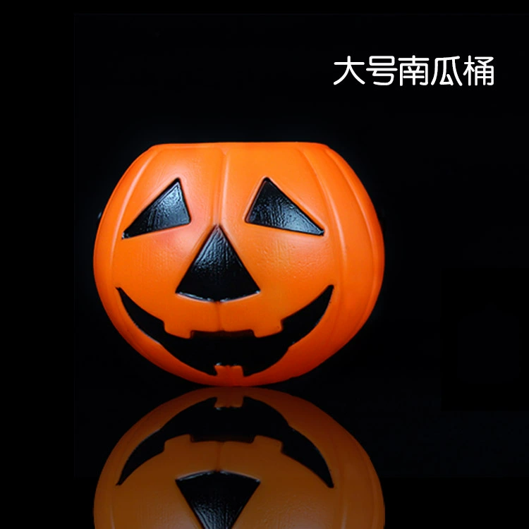 Ручной тыквенный ведерко, PVCHalloween светильник-лайт, маленький/мелкий/крупный, детский держатель конфет
