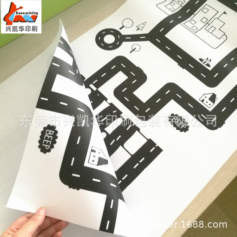 厂家印刷80克双胶纸印刷儿童绘画长卷纸100克涂鸦卷筒纸填色卷纸