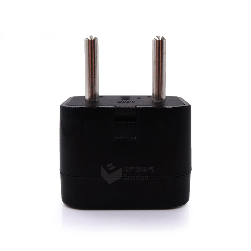 宝智霖现货供应WD-9A CE认证欧规圆脚通用旅行转换插头 10A250V